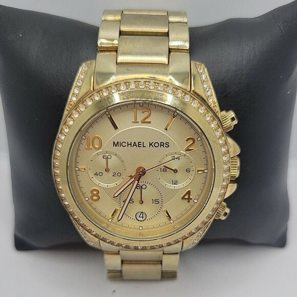 Michael Kors Bradshaw MK5605 Women Stainless Steel Analog Dial Wrist Watch AM697 - Picture 2 of 11